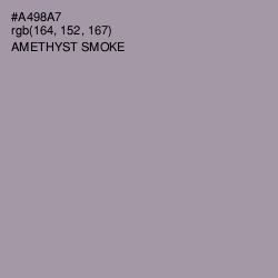 #A498A7 - Amethyst Smoke Color Image